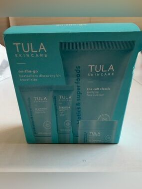 Tula Skincare On The Go Travel size set. Brand new!